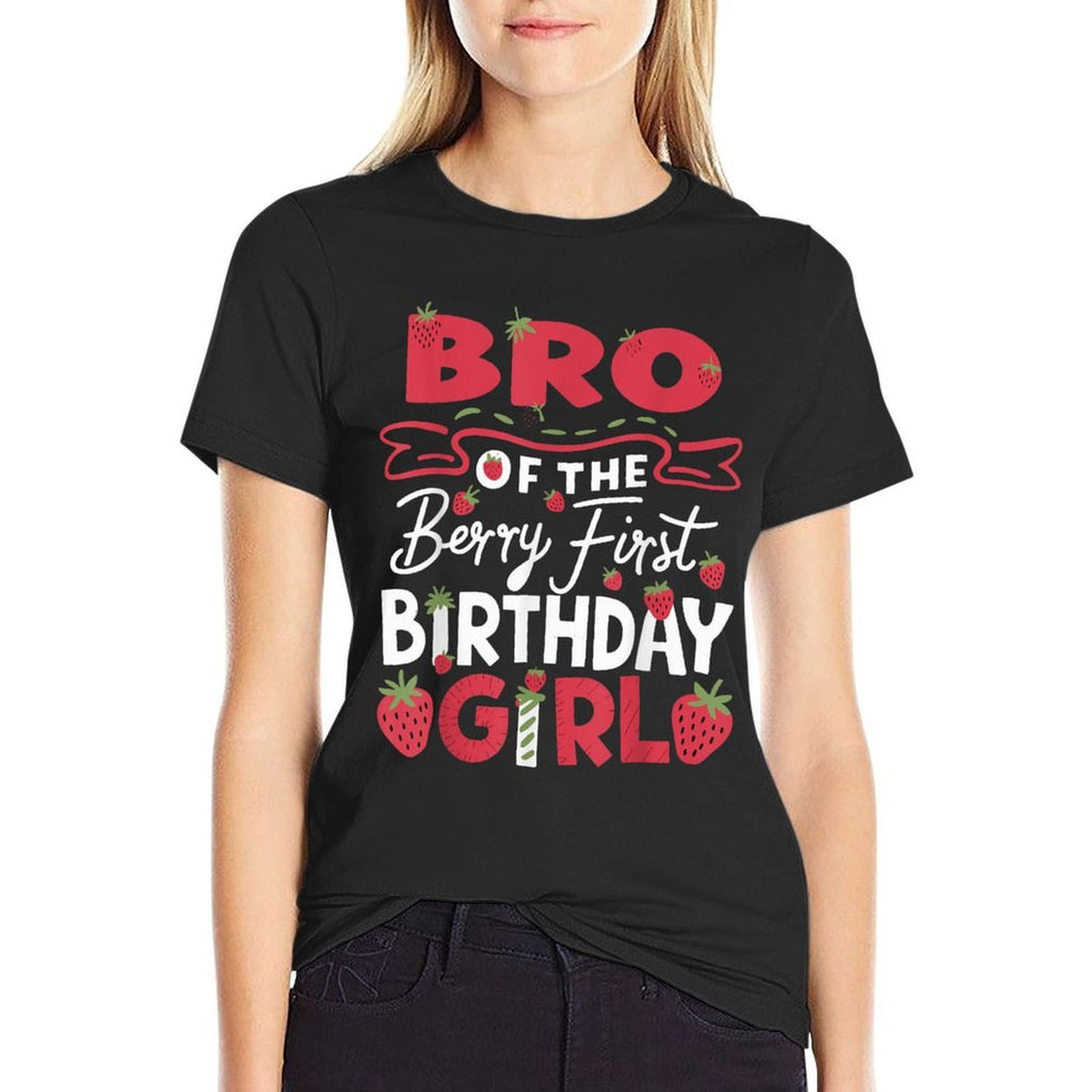 Bro Of The Berry First Birthday Girl Strawberry Brother  Vintage-inspired T-Shirt