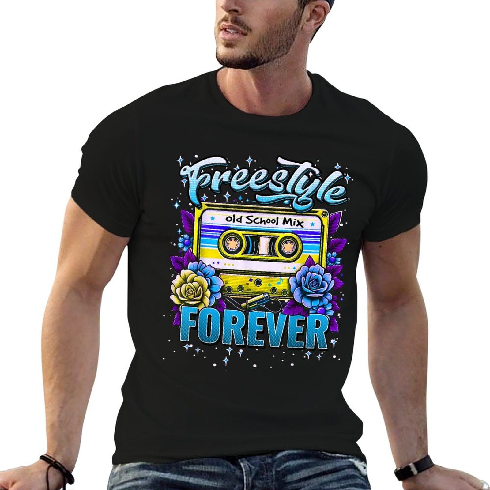 Freestyle Dance Music Retro 80s Cassette Perfect Concert  Quick-drying T-Shirt