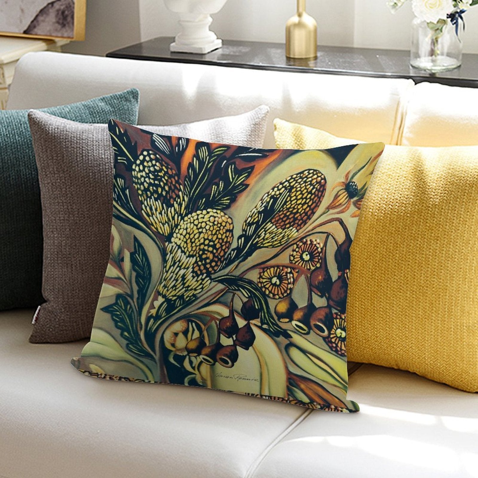 The Colours of Australia Soft Home Decor Throw Pillow