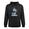 Dadawolf Wolf Dad And Baby Papa Father's Day for A Daddy Versatile Streetwear Hoodie