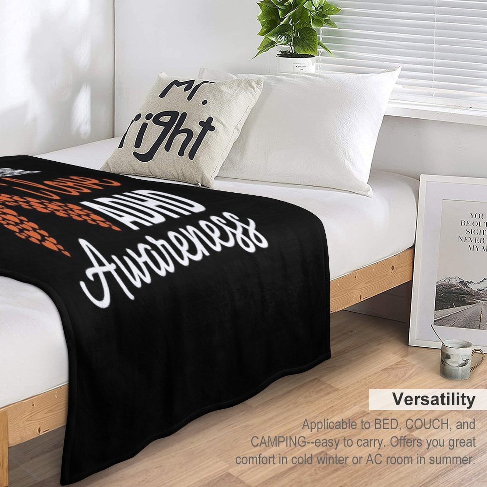 ADHD Awareness Month ADHD Embrace Neurodiversity Velvety-soft Throw Blanket