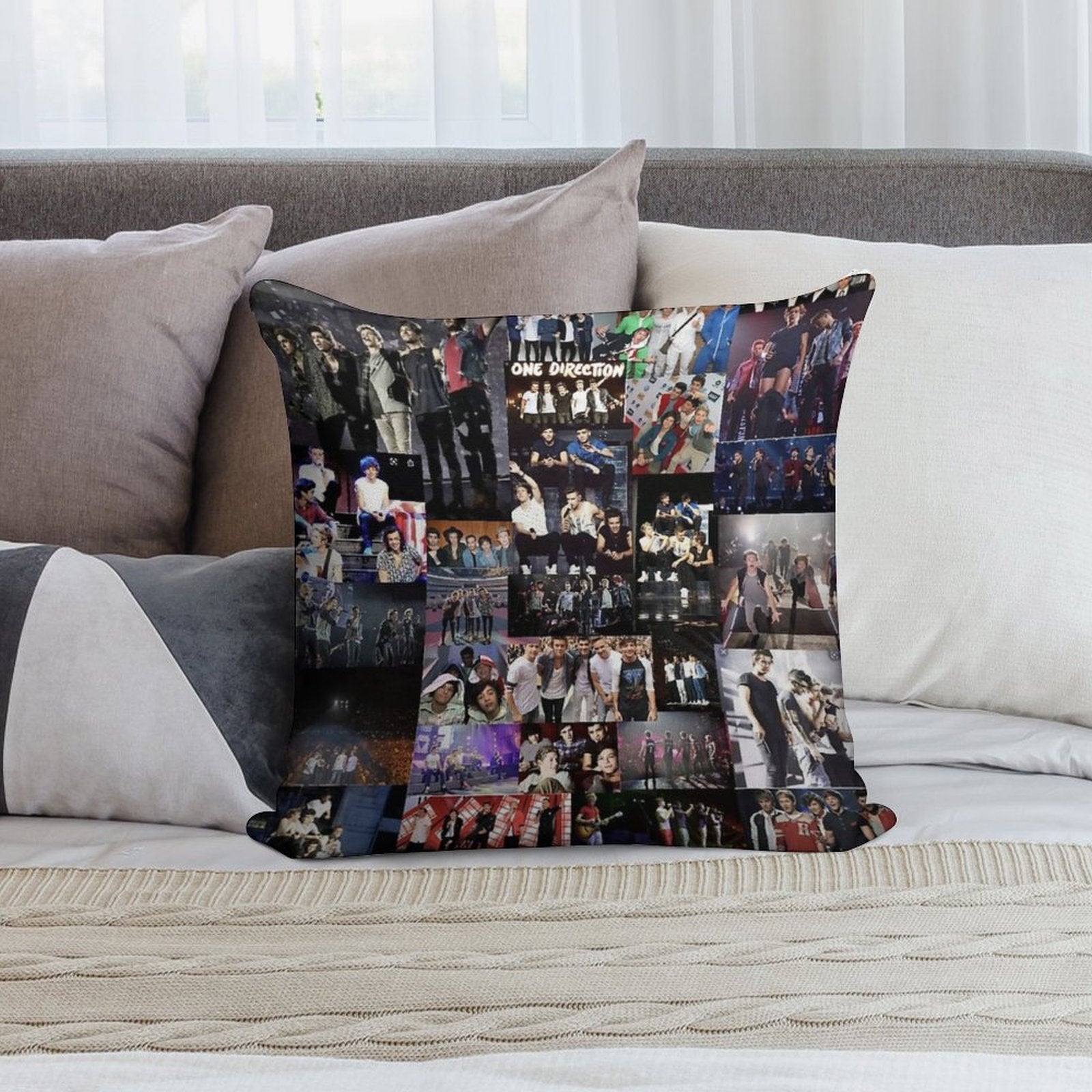 One Direction Soft Skin-Friendly Throw Pillow