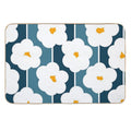 Joyful Abstract Floral Daisies Pattern  Toxin-Free Bath Mat
