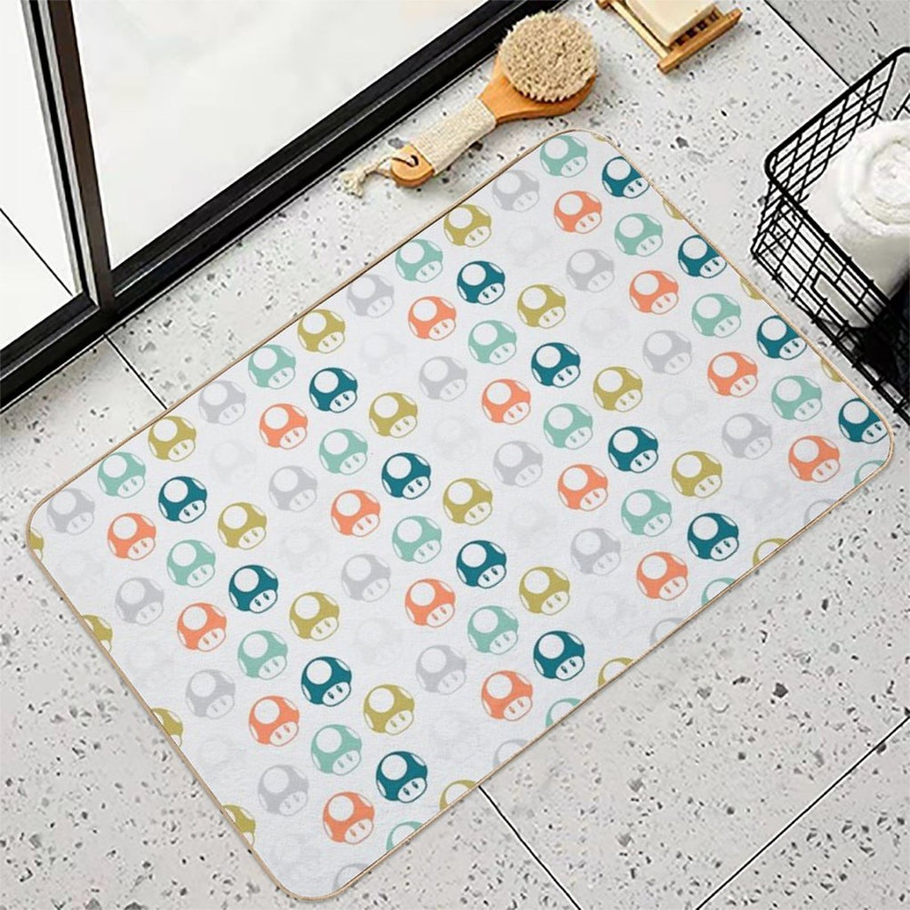 Mushrooms  Absorbent Bath Mat
