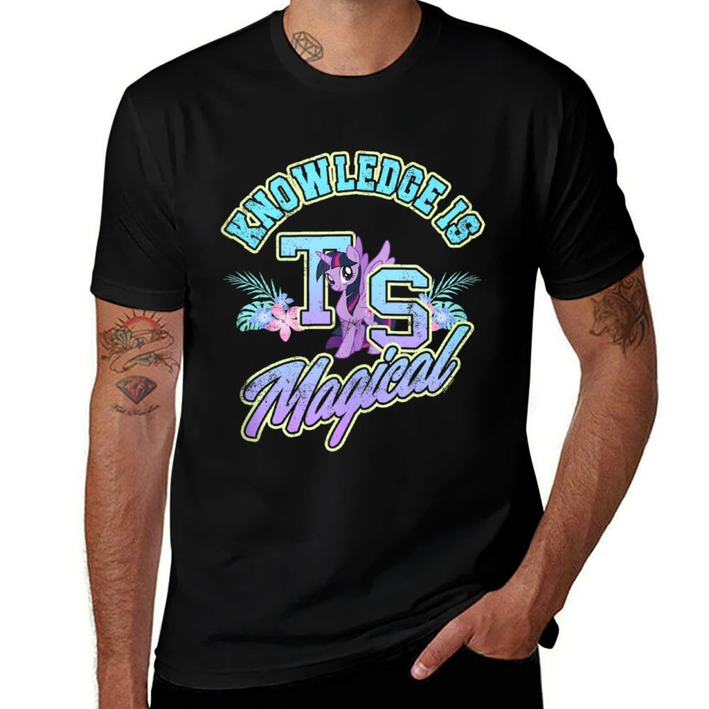 My Little Pony Twilight Sparkle Knowledge Is Magical  Rolled Sleeves T-Shirt