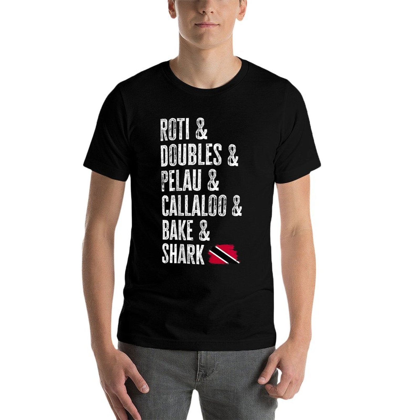 Flag Trinidad And Tobago Food  Cotton T-Shirt