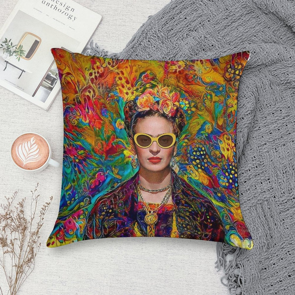 Sunglasses Frida Soft Washable Throw Pillow