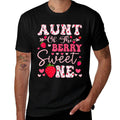 Aunt Of The Berry Sweet One Strawberry 1St Birthday  Trendy Pattern T-Shirt