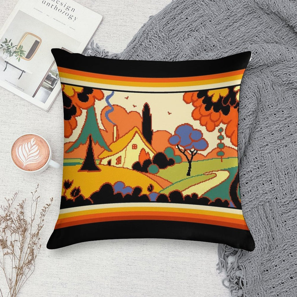 Clarice Cliff Revisited Soft Easy Maintenance Throw Pillow