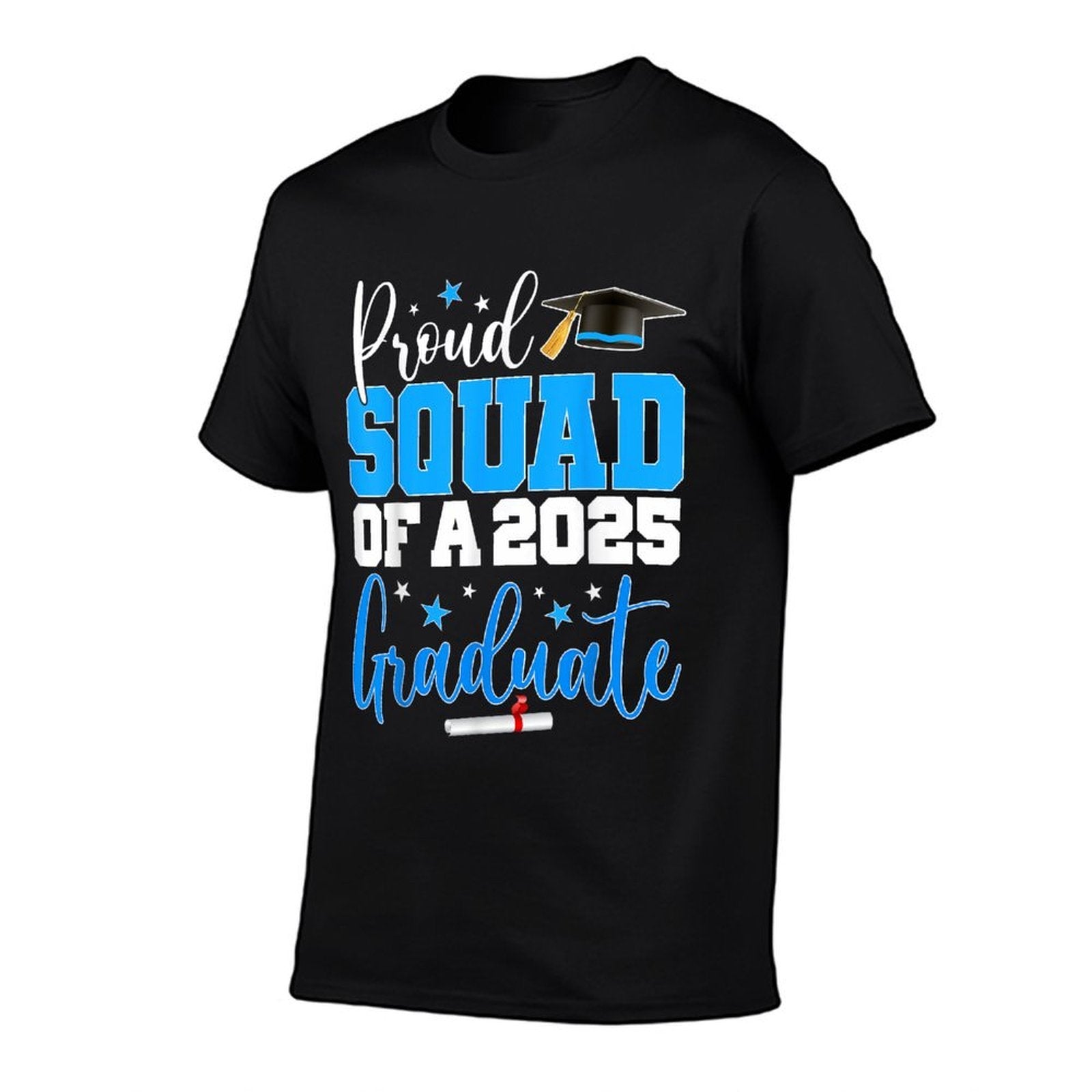 Squad Senior 2025 Proud Squad Of A Class Of 2025 Graduate  Oversized Silhouette T-Shirt