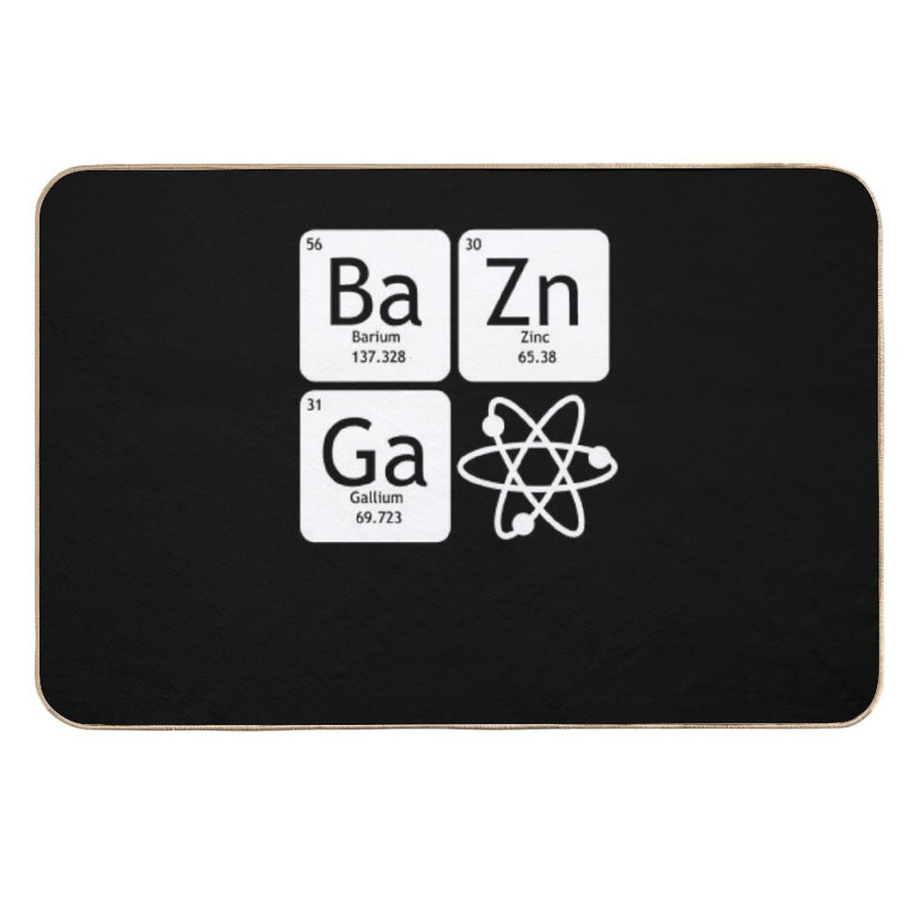 BaZinGa And Atom Classic T-Shirt  Eco-Friendly Bath Mat