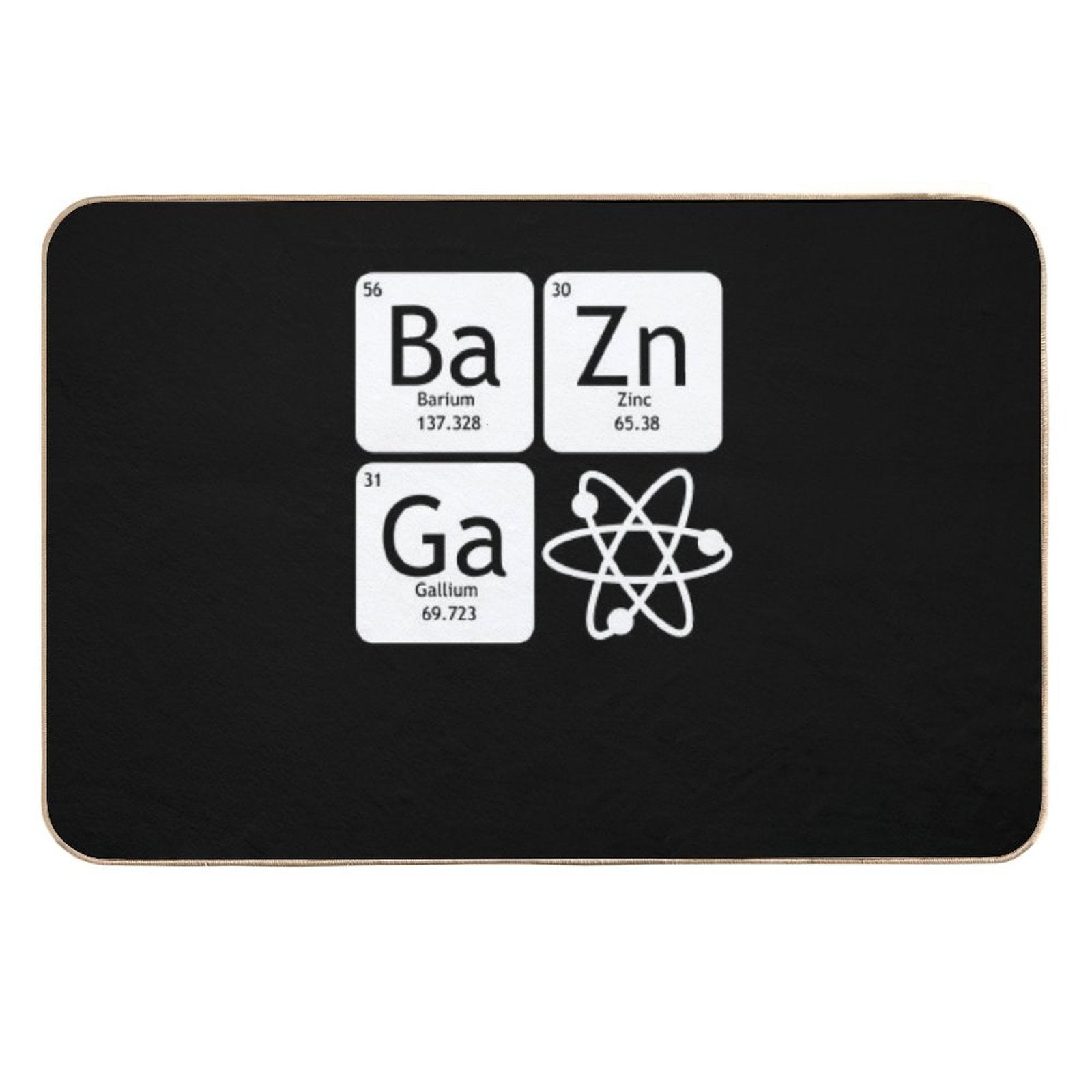 BaZinGa And Atom Classic T-Shirt  Eco-Friendly Bath Mat
