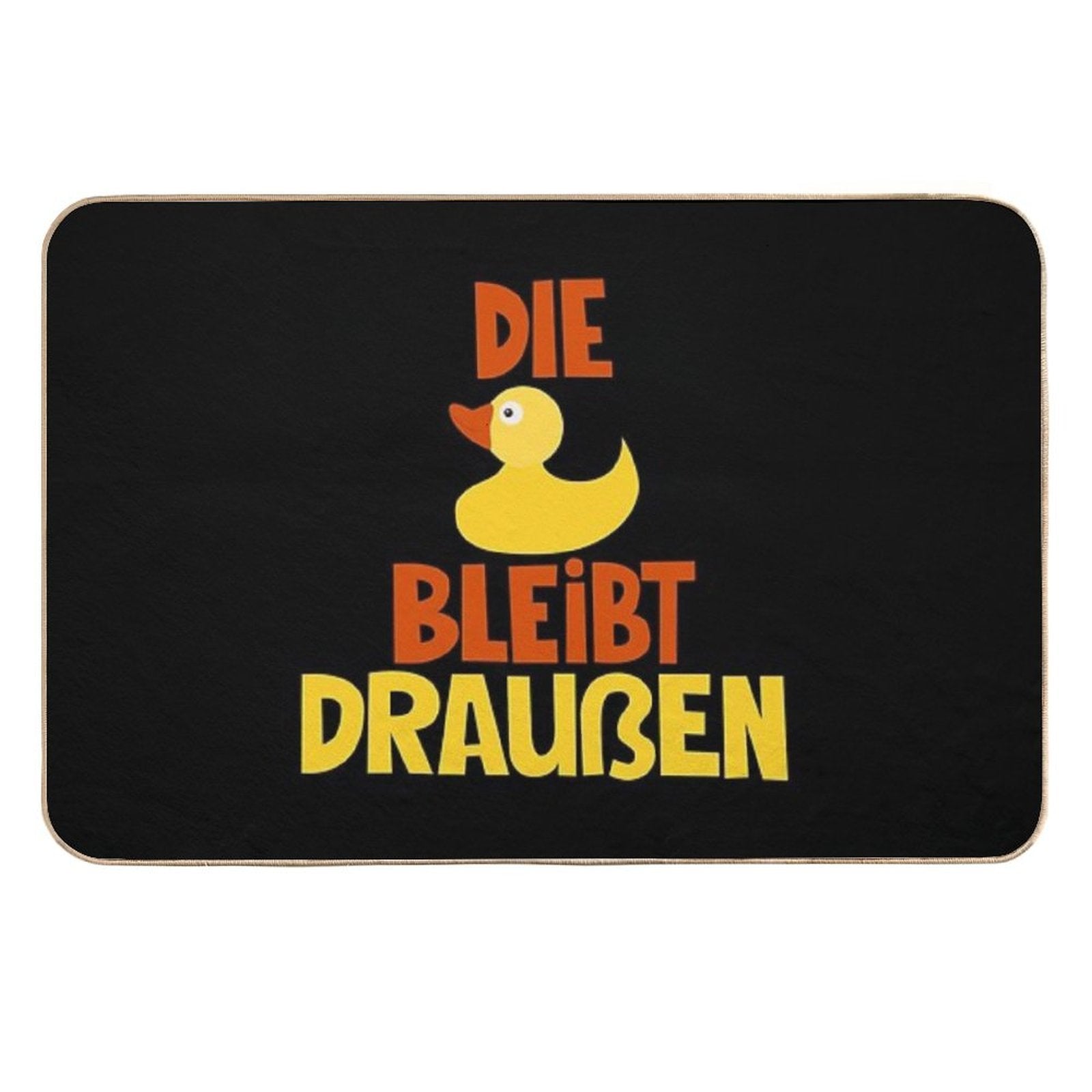 The Duck Stays Outside - Loriot - TV Kult  Versatile Bath Mat
