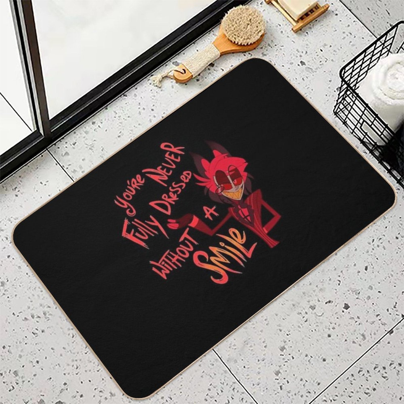 Mens My Favorite Alastor Hazbin Hotel Gifts Music Fans  Toxin-Free Bath Mat