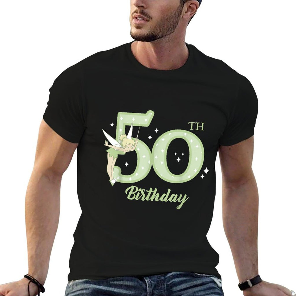 Disney Peter Pan 50th Birthday Tinkerbell Portrait  Graphic-printed T-Shirt