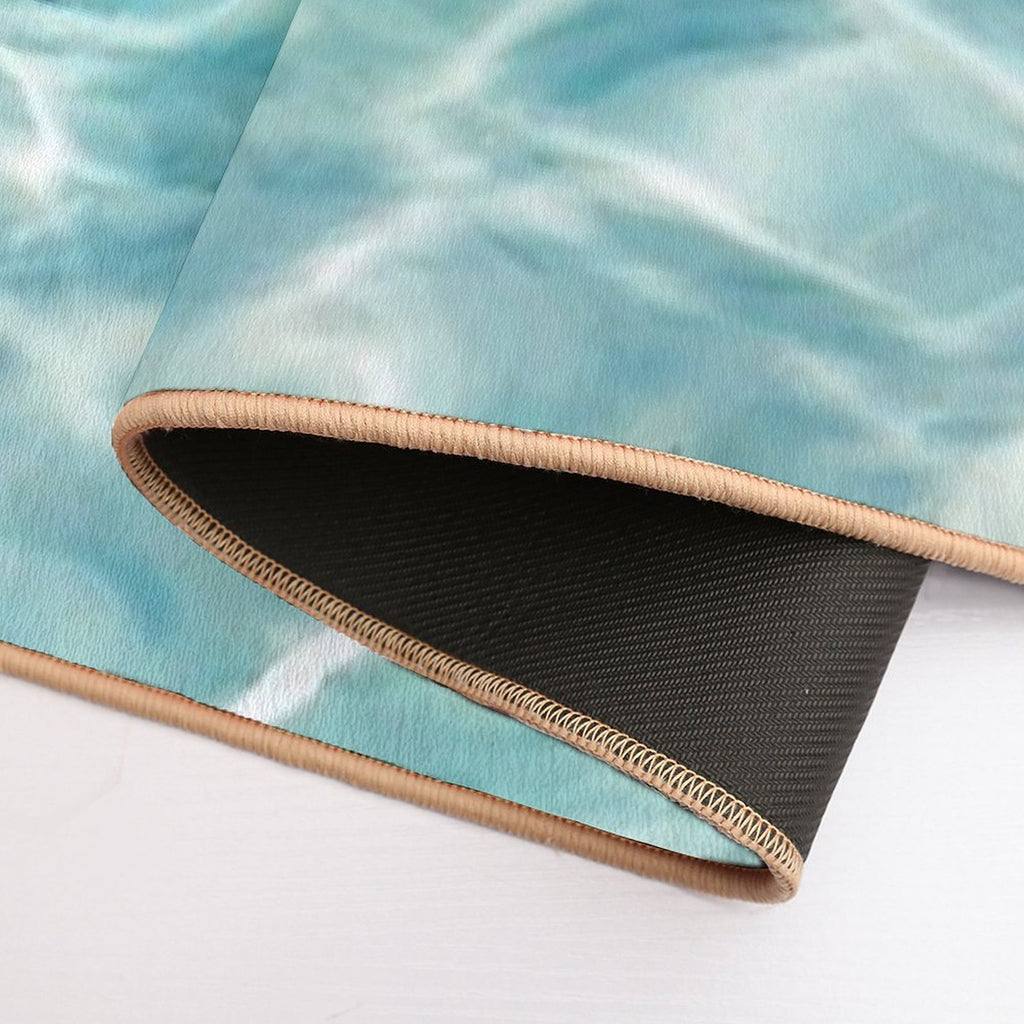 Blue Ocean Waves  Dirt-Trapping Bath Mat