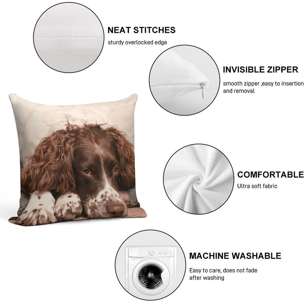 English Springer Spaniel Soft Gift Ready Throw Pillow