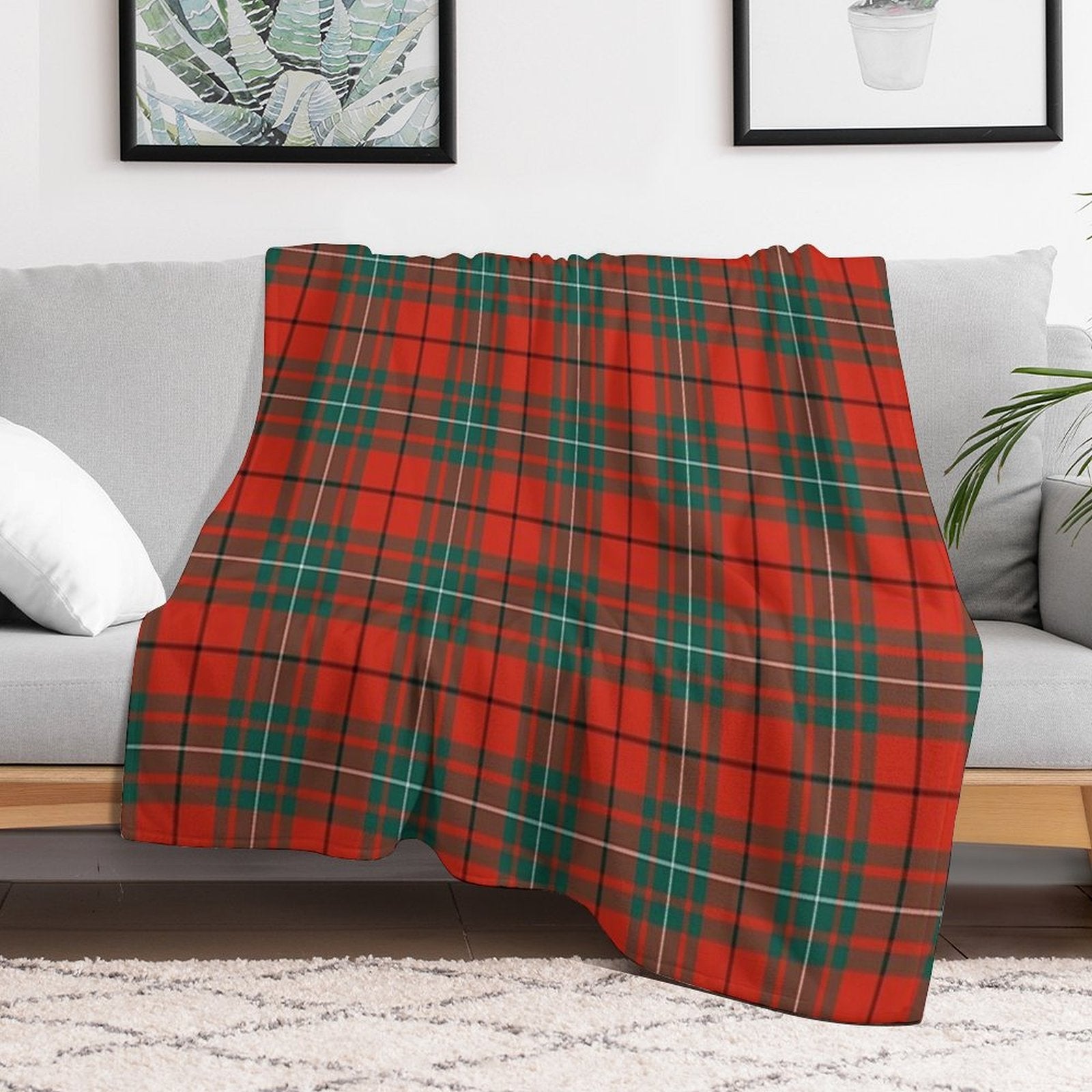 MACAULAY Tartan ✧ Scottish Clan & Family Plaid Pattern (also MacAuley, McCauley) Travel-friendly Throw Blanket
