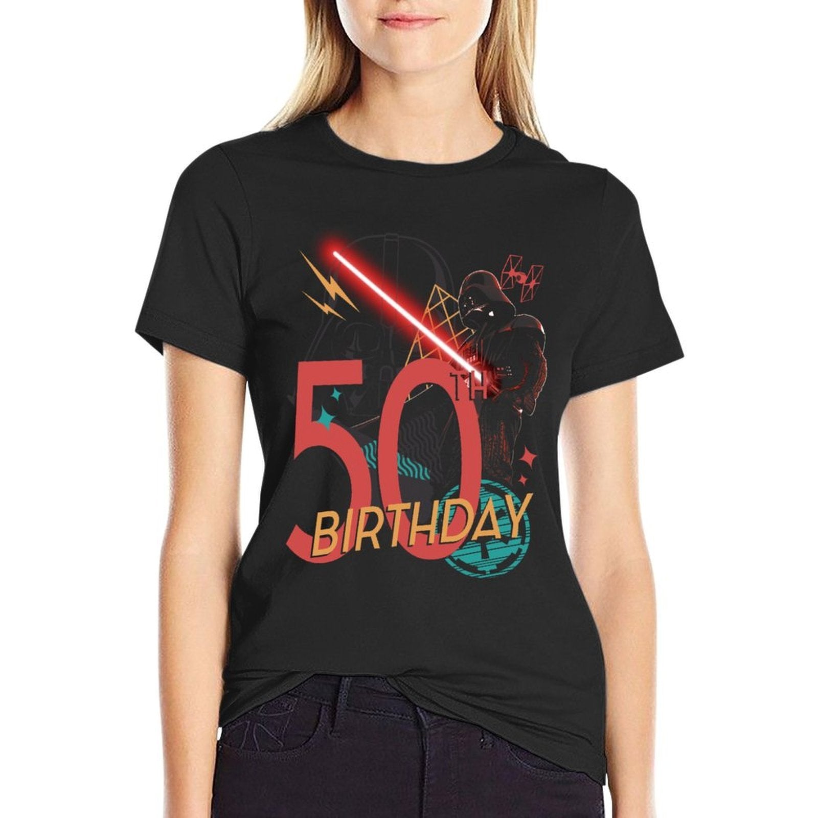 Star Wars Darth Vader 50th Birthday Abstract Background  Quick-drying T-Shirt