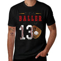 13th Birthday Baseball Boy Thirteen Year Old Baseball Player  Durable T-Shirt