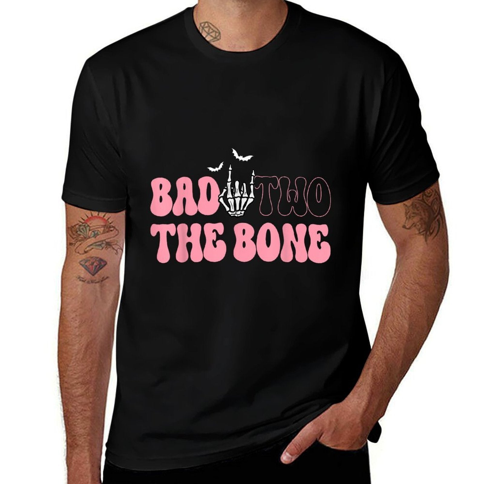 Bad Two The Bone Birthday 2nd Years Old Punk Rock Skeleton  Odor-resistant T-Shirt