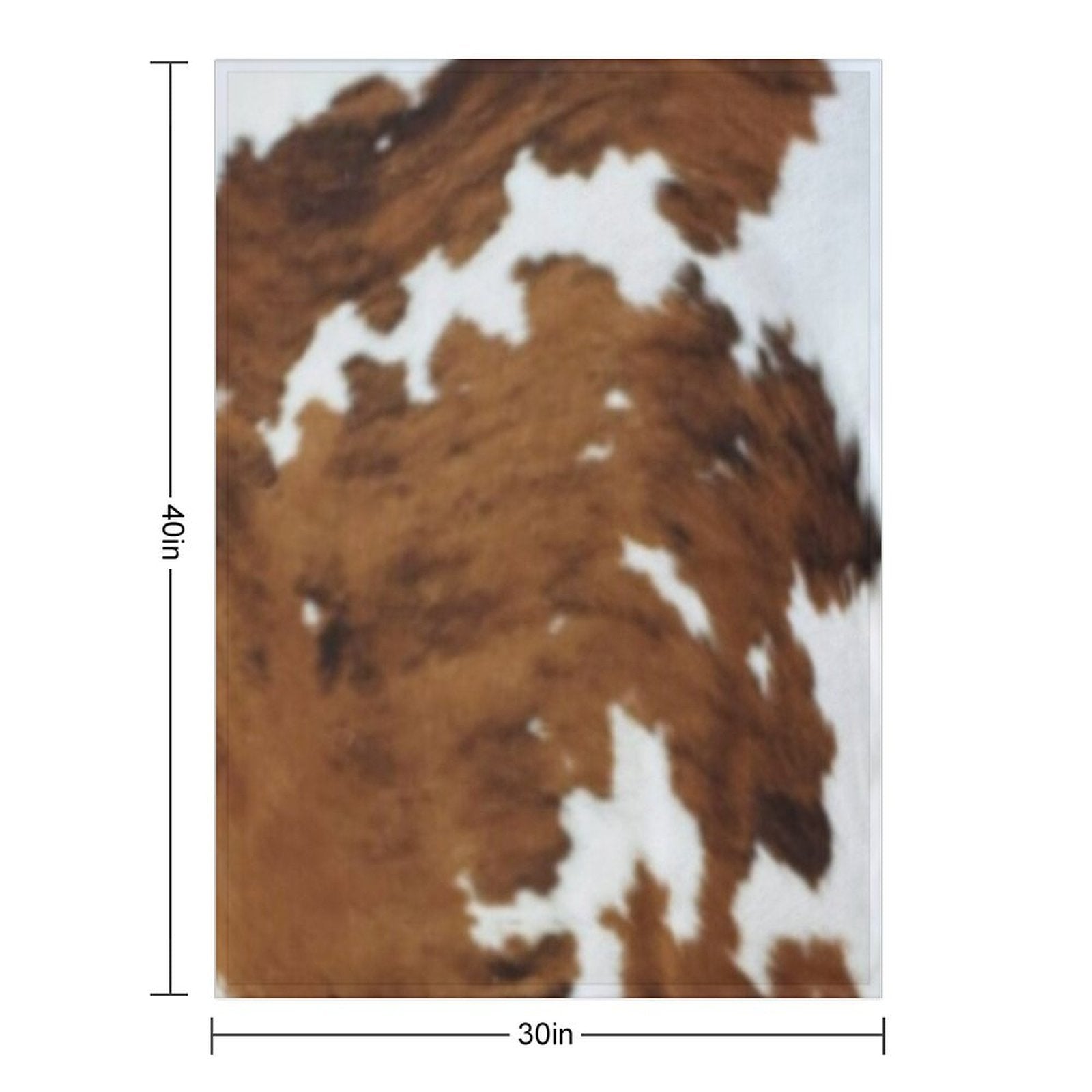 Brindle Cow Hide Comfort Throw Blanket