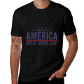 Funny Making America Great Since 2001 Design, 21st Birthday  Oversized Silhouette T-Shirt