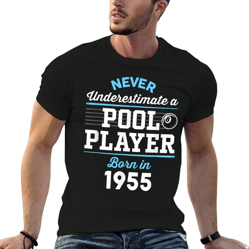 70 Year Old Billiard And Pool Player 70th Birthday  Trendy Pattern T-Shirt
