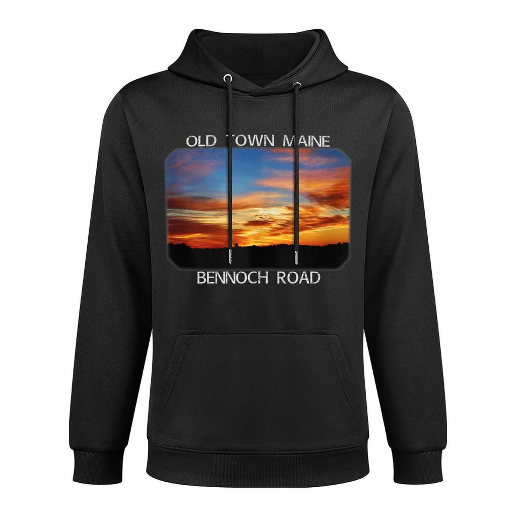 Old Town, Maine Magic Hour Early Morning Twilight Sky Casual Wear Hoodie