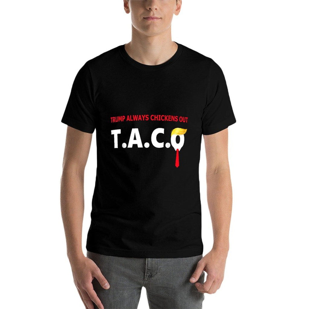 Funny Taco Trump Always Chickens Out T.A.C.O  Vintage-inspired T-Shirt