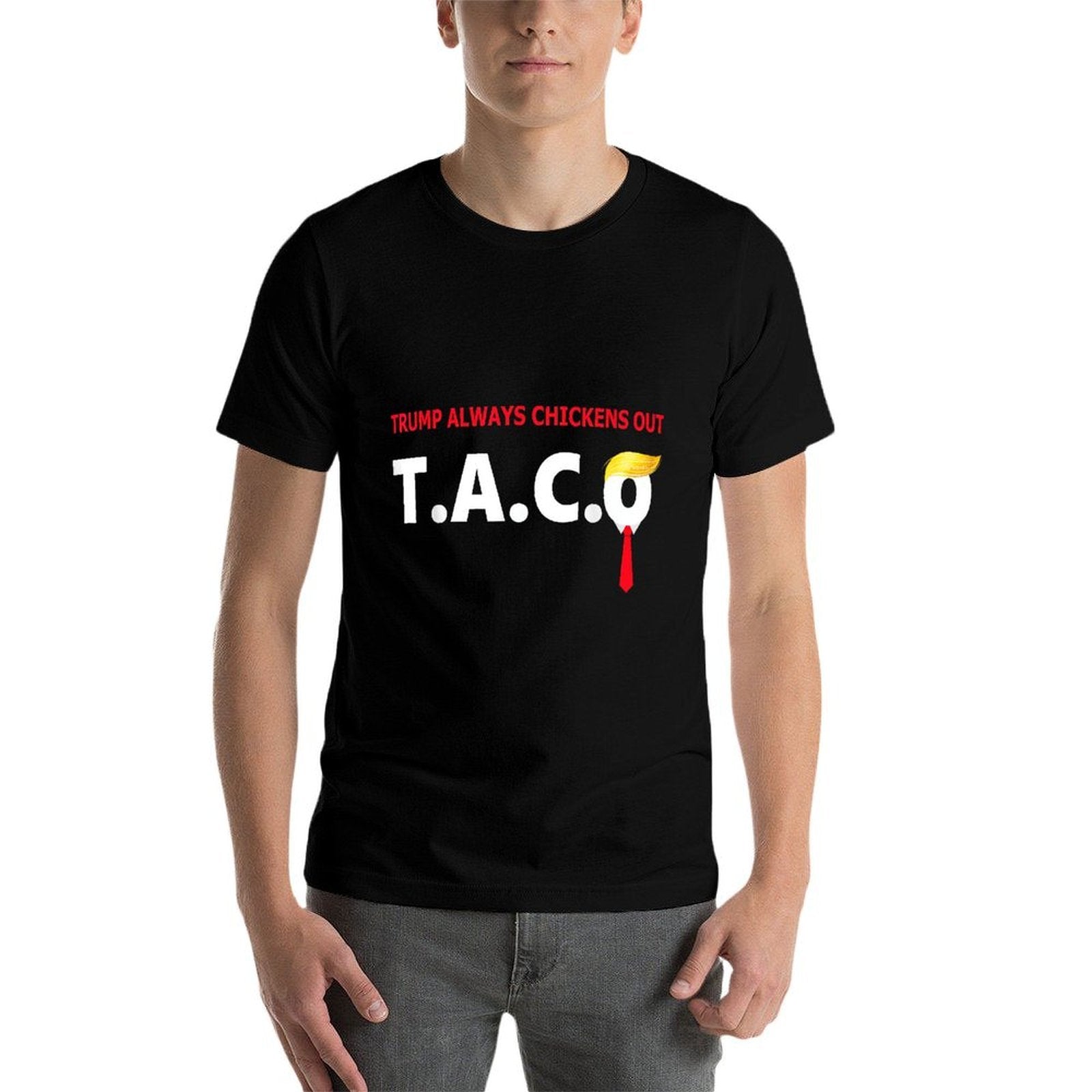 Funny Taco Trump Always Chickens Out T.A.C.O  Vintage-inspired T-Shirt