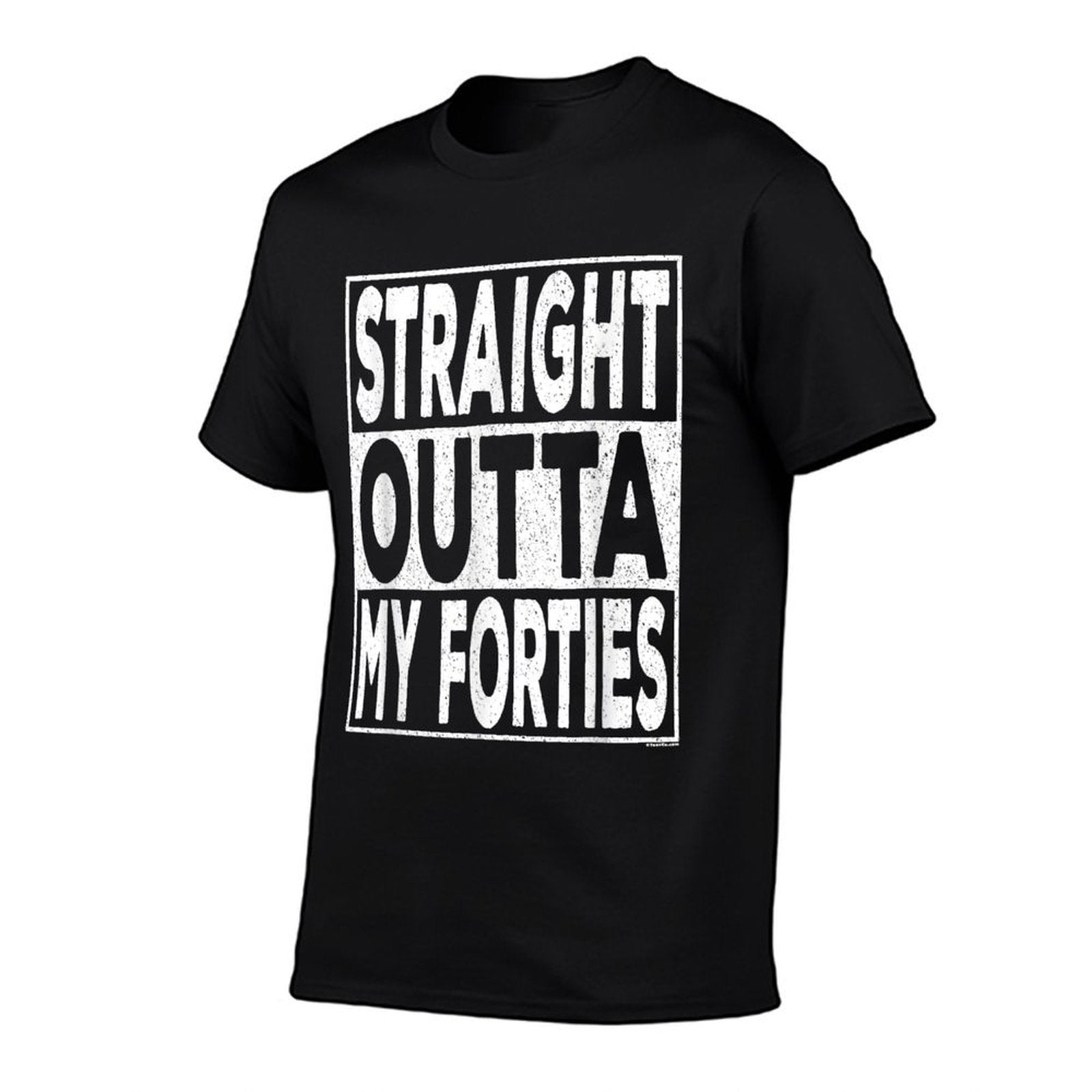 Straight Outta My Forties 40s Funny 50th Birthday Gift  Lightweight T-Shirt