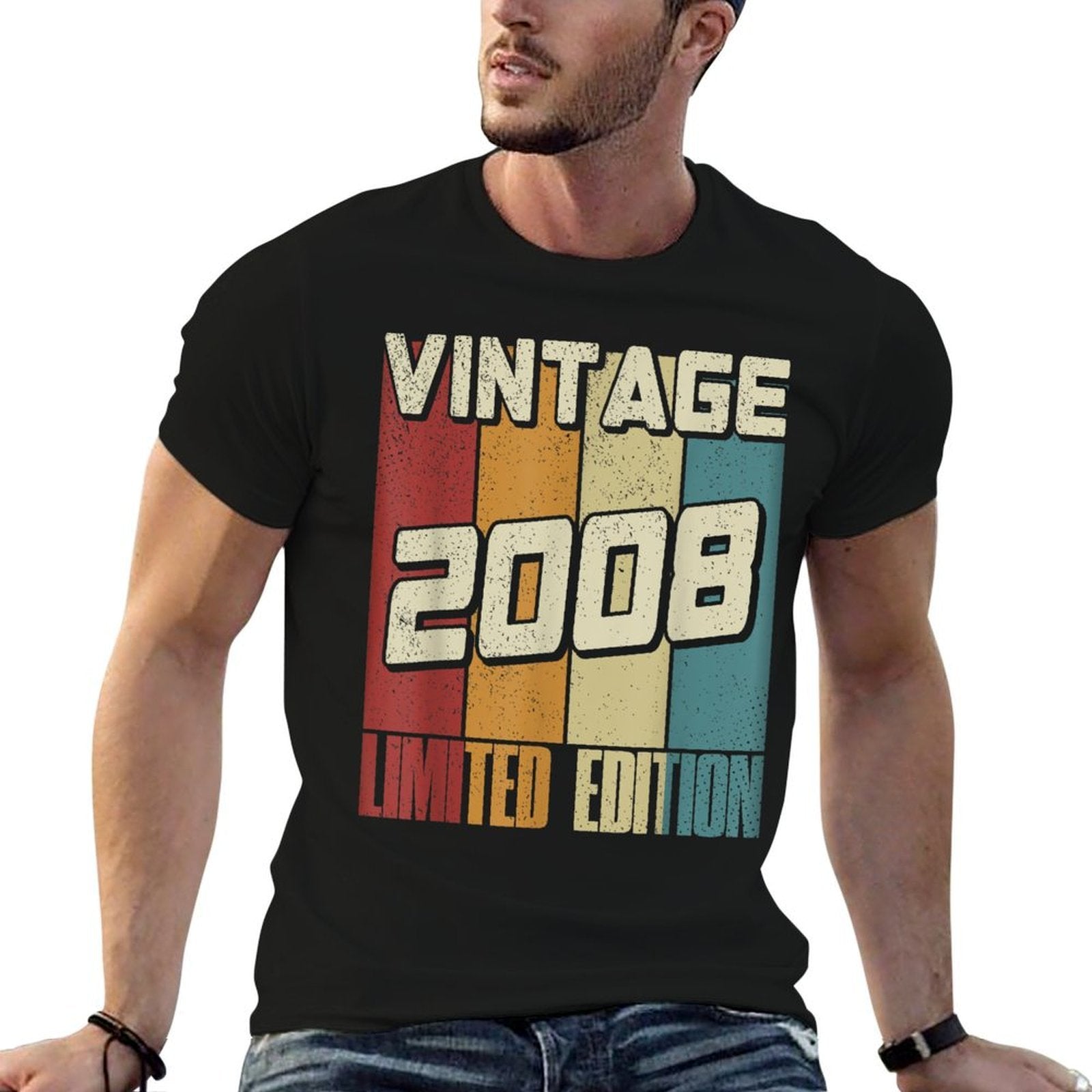 Vintage 2008 Limited Edition Retro 17 Yo Boy 17th Birthday  Moisture-wicking T-Shirt