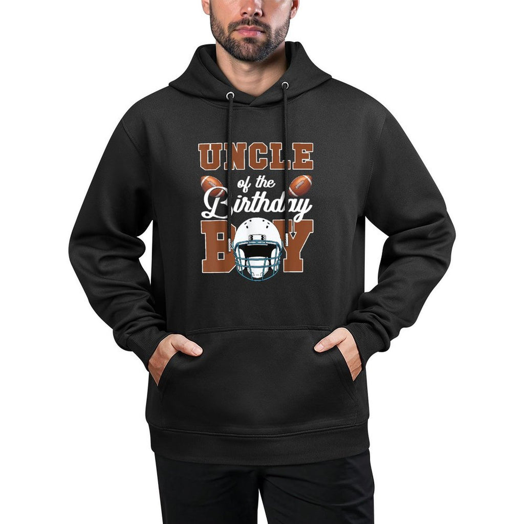 Uncle Of The Birthday Boy Football Party Family Matching Customizable Surface Hoodie