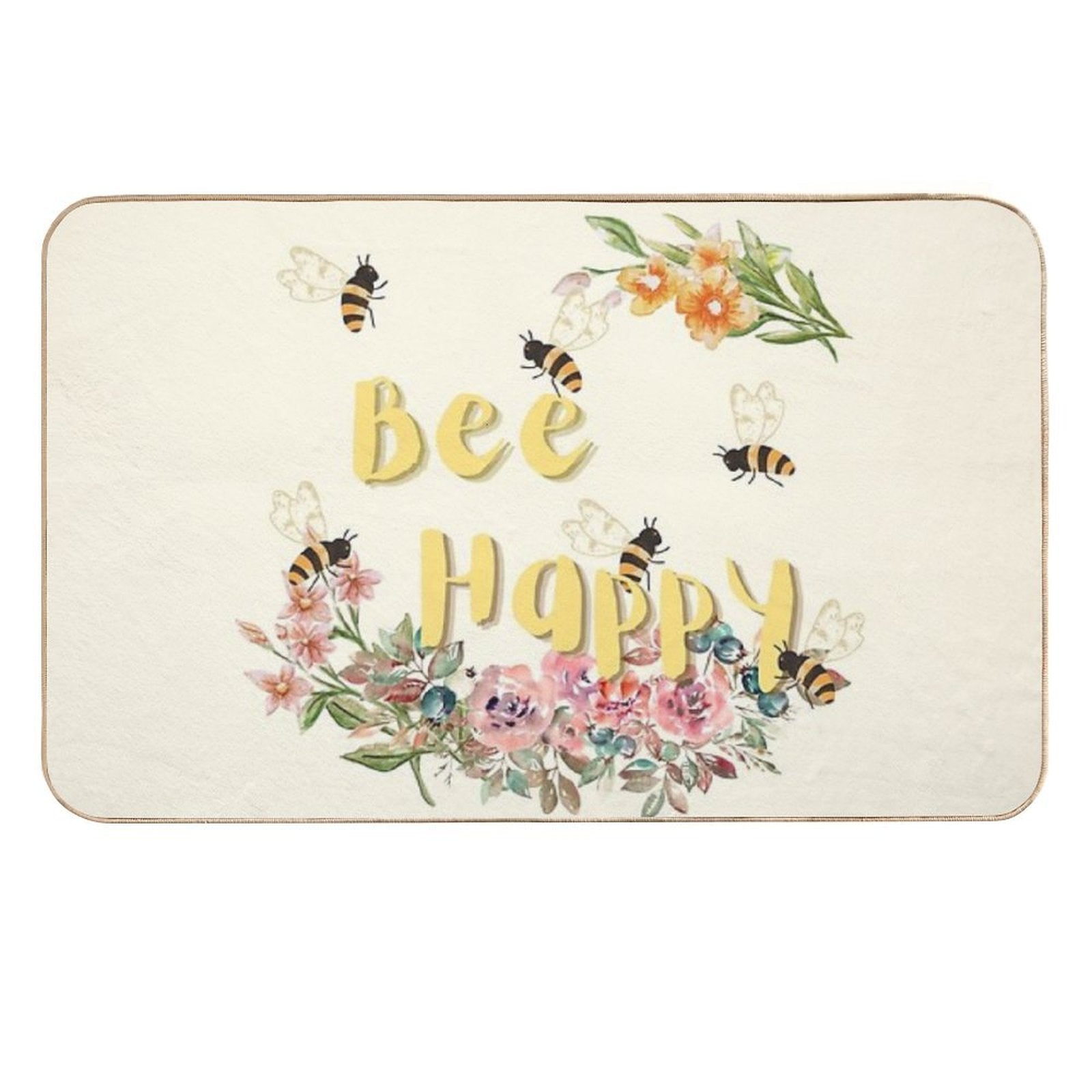 Bee Happy  Versatile Bath Mat