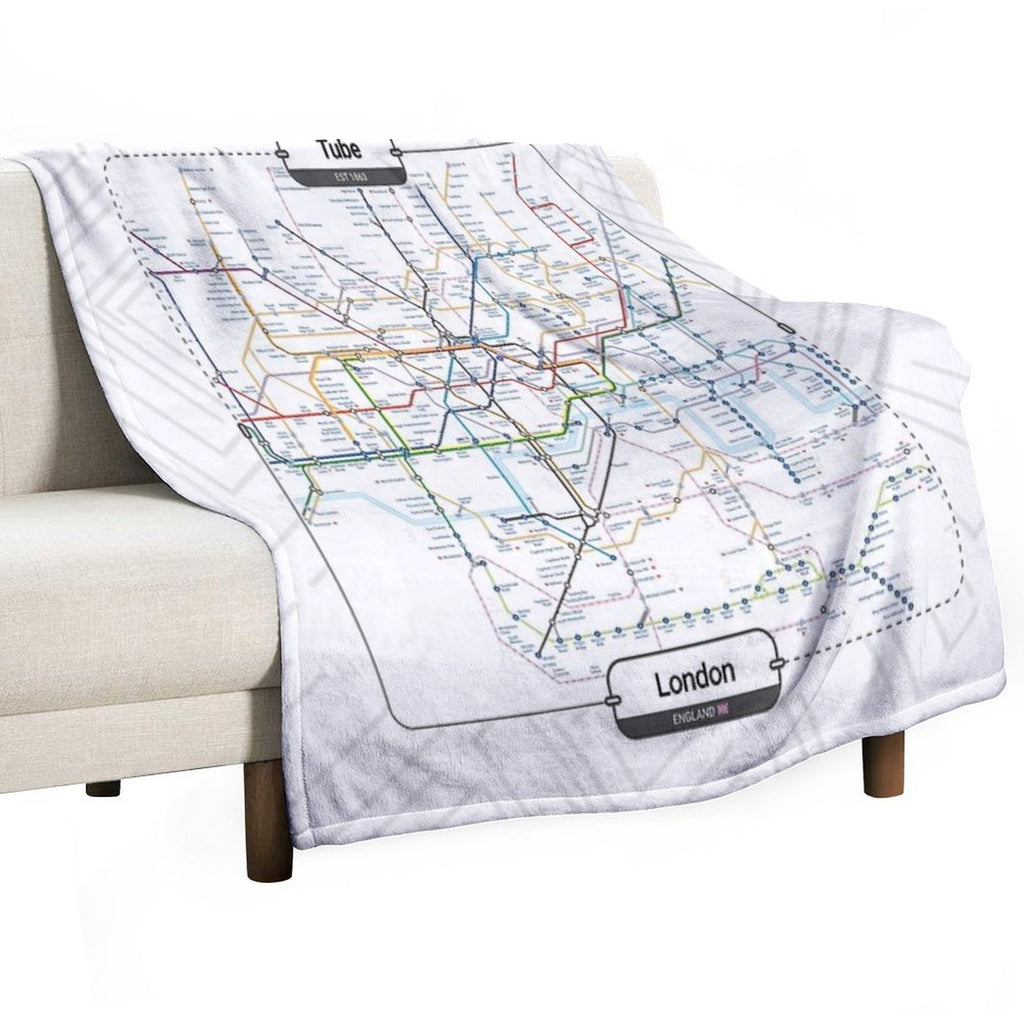 Subway - London Eco-conscious Throw Blanket
