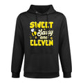 Sweet Sassy And Eleven 11th Birthday Girl Bee Day 11 Yrs Old Moisture-Wicking Hoodie