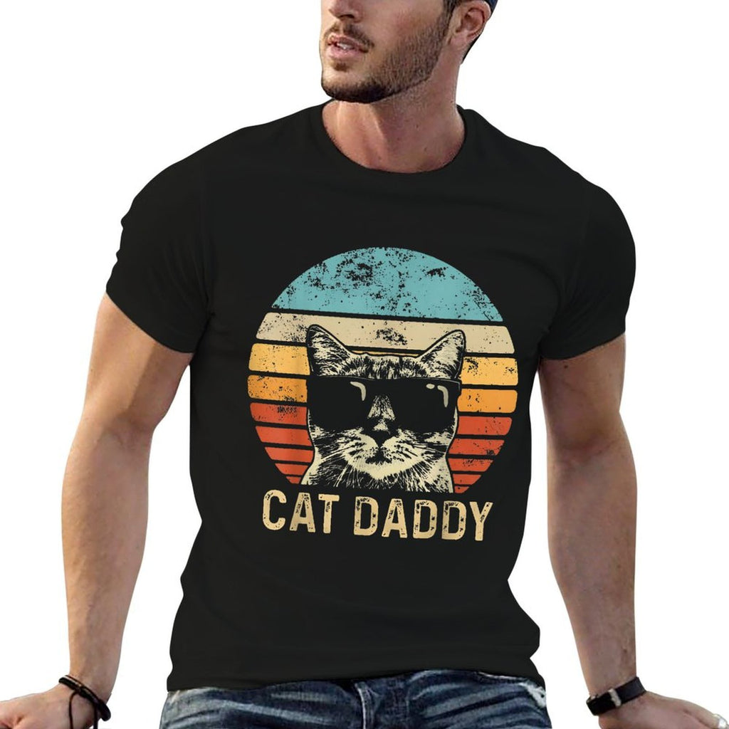 Cool Cat Daddy Retro Sunglasses Cat Gift For Men Women Kid  Soft T-Shirt