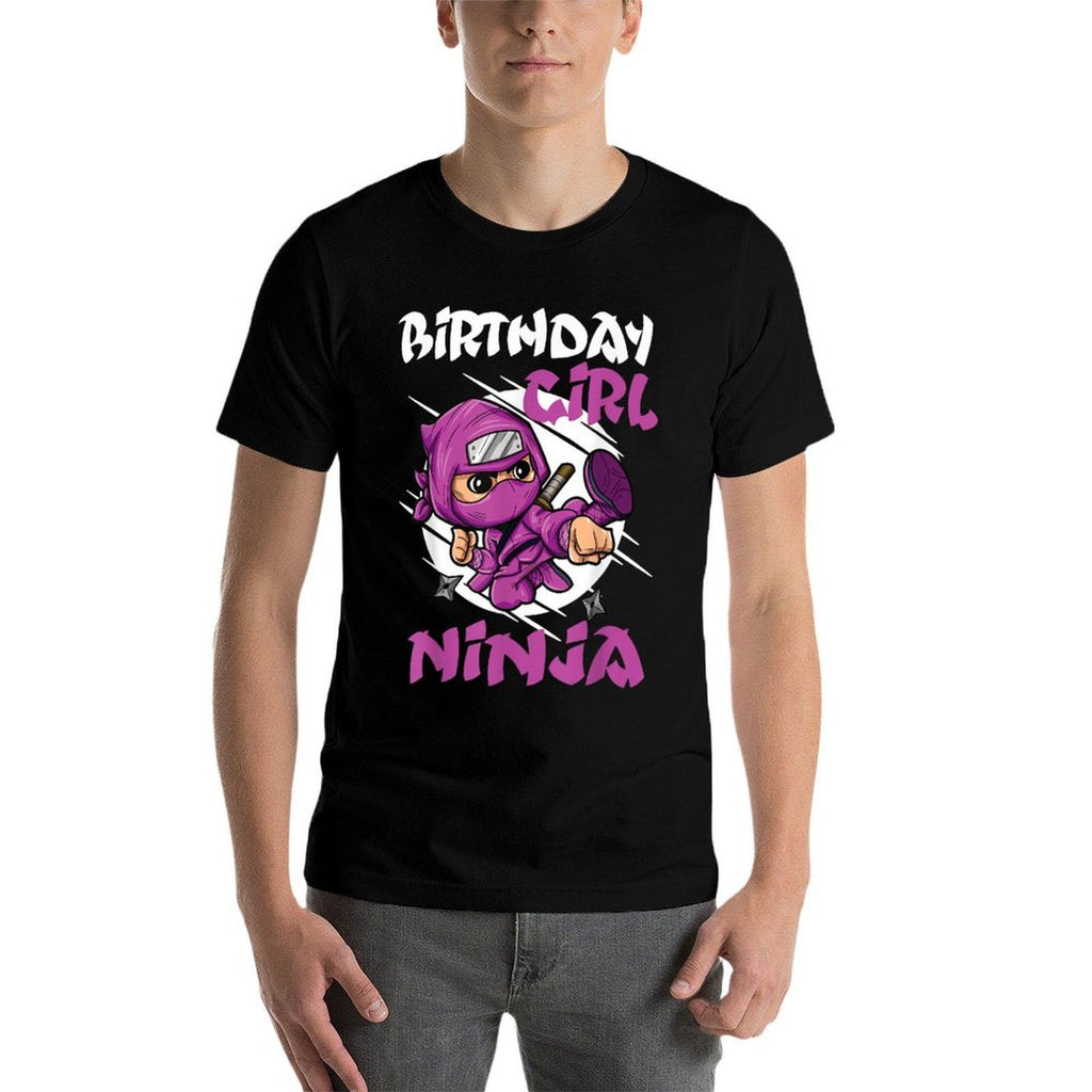 Birthday Girl Ninja Squad Kids Birthday Party Little Ninja  Breathable T-Shirt