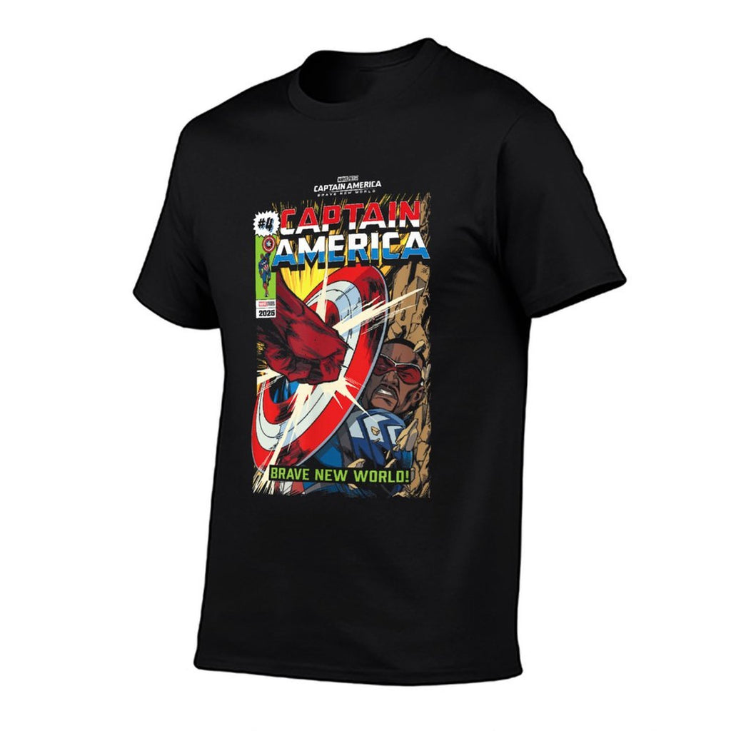 Captain America Brave New World - Comic  Rolled Sleeves T-Shirt