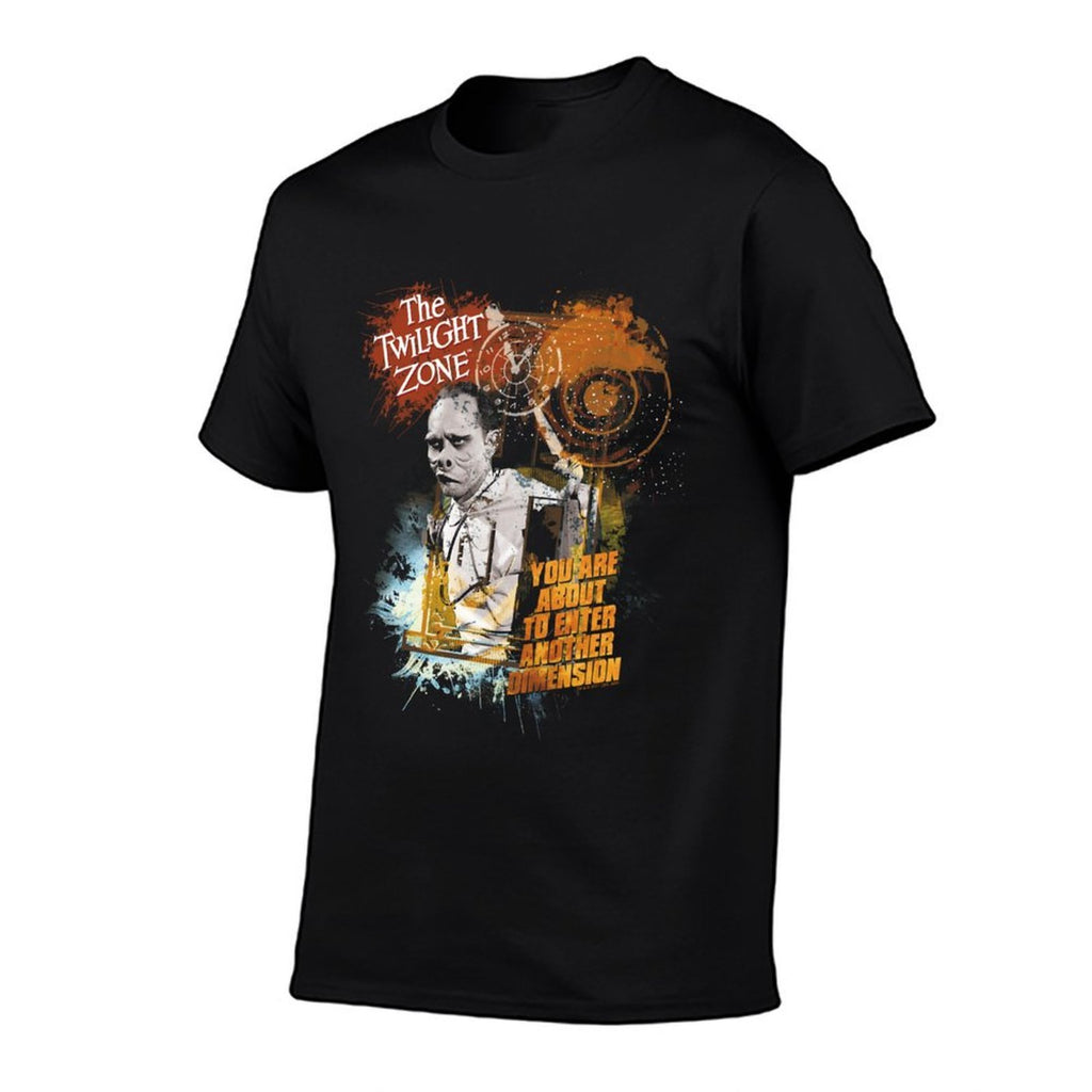 Twilight Zone Enter At Own Risk  Rolled Sleeves T-Shirt