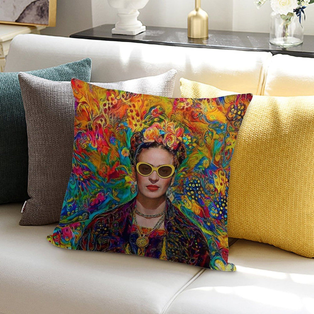 Sunglasses Frida Soft Washable Throw Pillow
