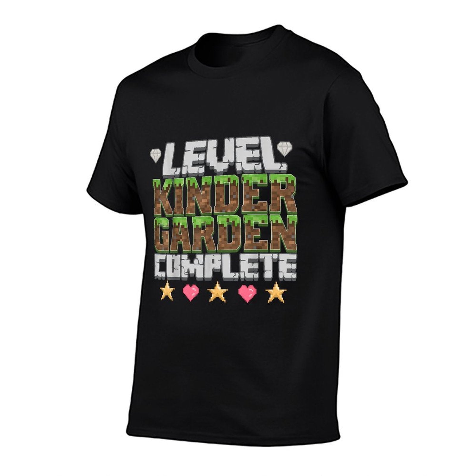 Level Kindergarten Complete Game Pixel Gamer Boy Graduate  Vintage-inspired T-Shirt