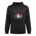Funny Patriotic Chickens USA 4th of July Chicken Lover Breathable Fabric Hoodie