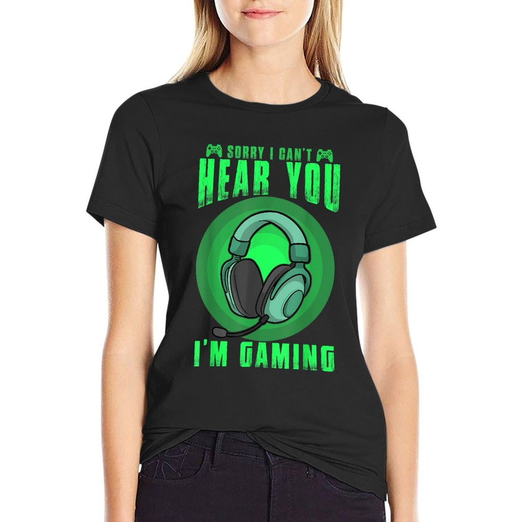 Funny Gamer Game Controller Forns Boys Girl Video Gaming  Slim-fit Cut T-Shirt