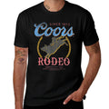 Coors Rodeo Since 1873 100 Rocky Mountain Water Vintage  Summer-ready Fabric T-Shirt