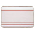Line Art Neutral Peach  Absorbent Bath Mat