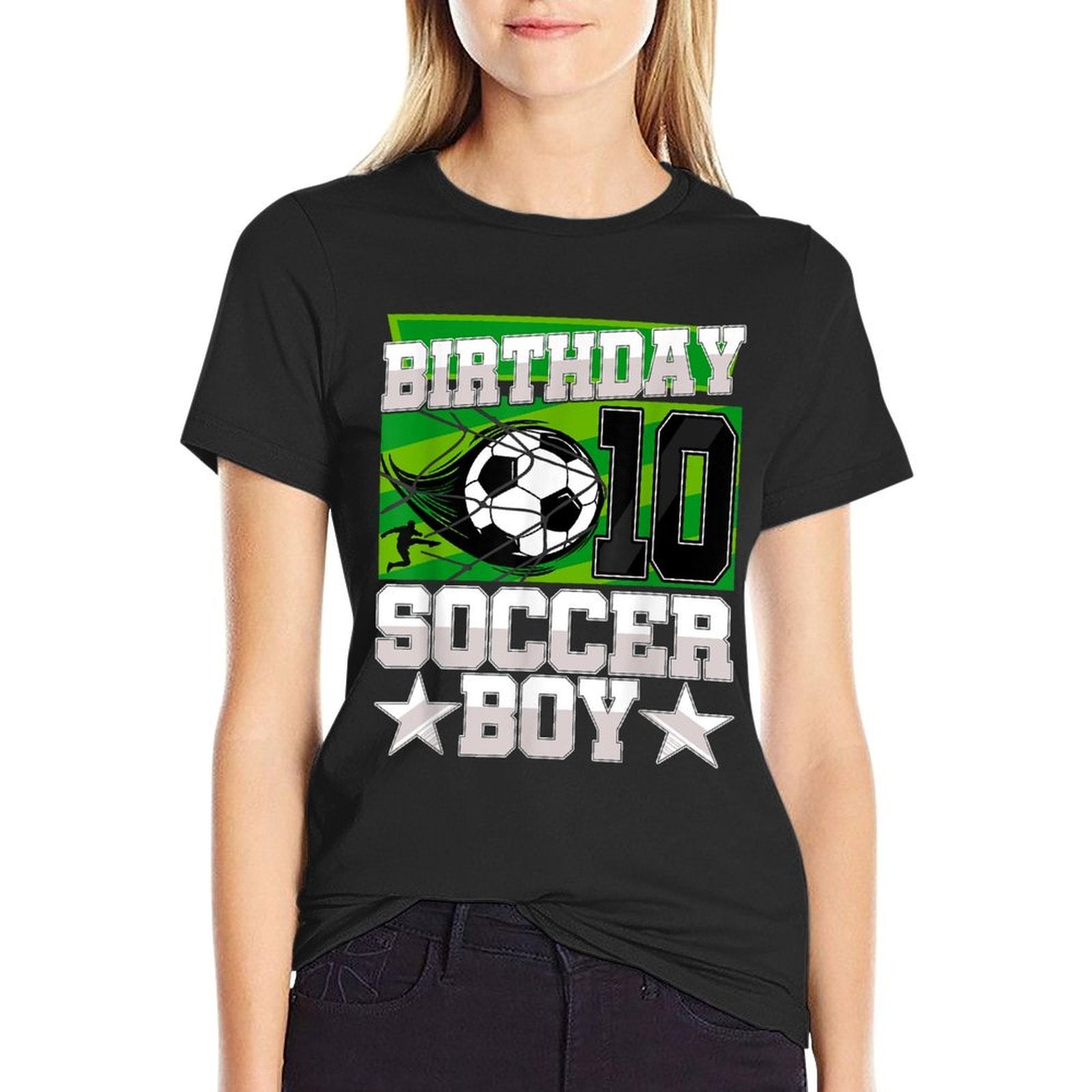 Soccer Birthday Party - 10th Birthday Boy 10 Years Old  Versatile T-Shirt