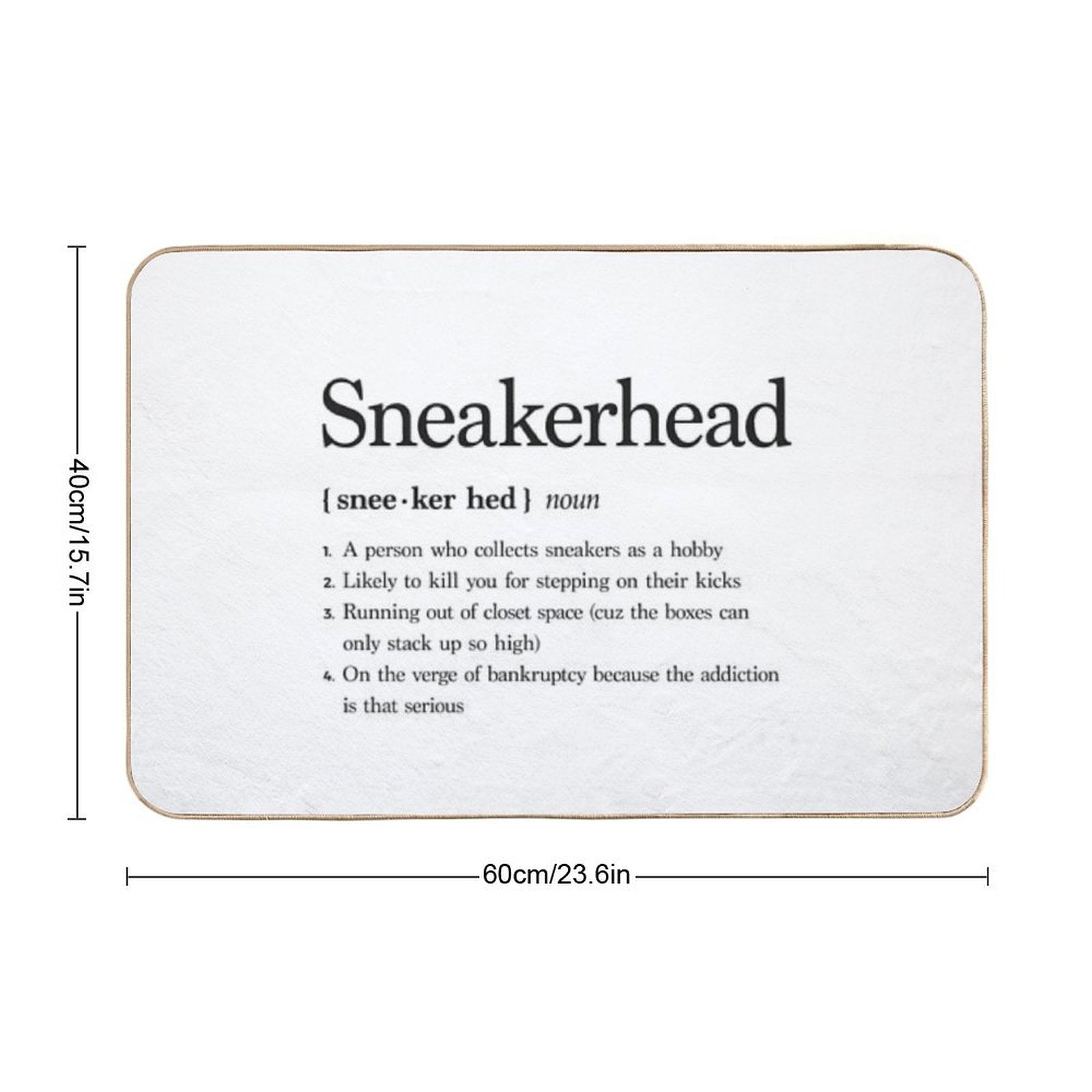 Sneakerhead Definition  Versatile Bath Mat