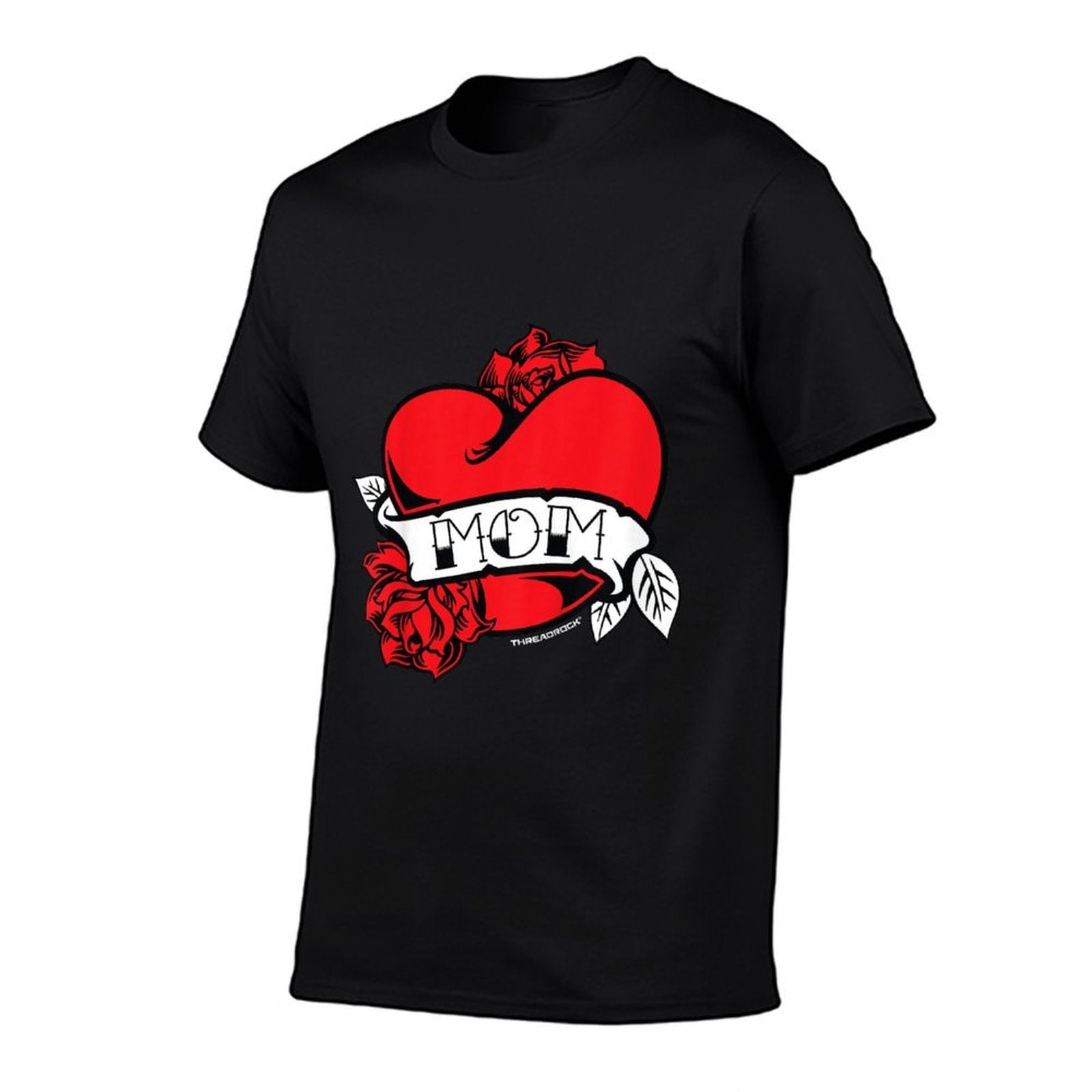 Kids Mom Heart Tattoo  Oversized Silhouette T-Shirt